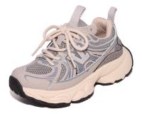 Детские кроссовки с перфорацией, застёжка-велькро/шнурки - E18898