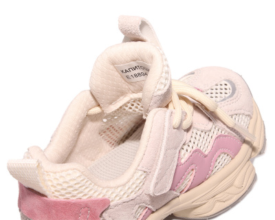 Детские кроссовки с перфорацией, застёжка-велькро/шнурки - E18897